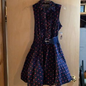 NWT. Junior polka dot dress